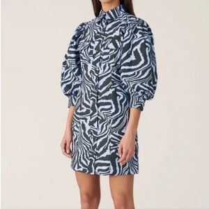 Ganni Puff Sleeve Dress